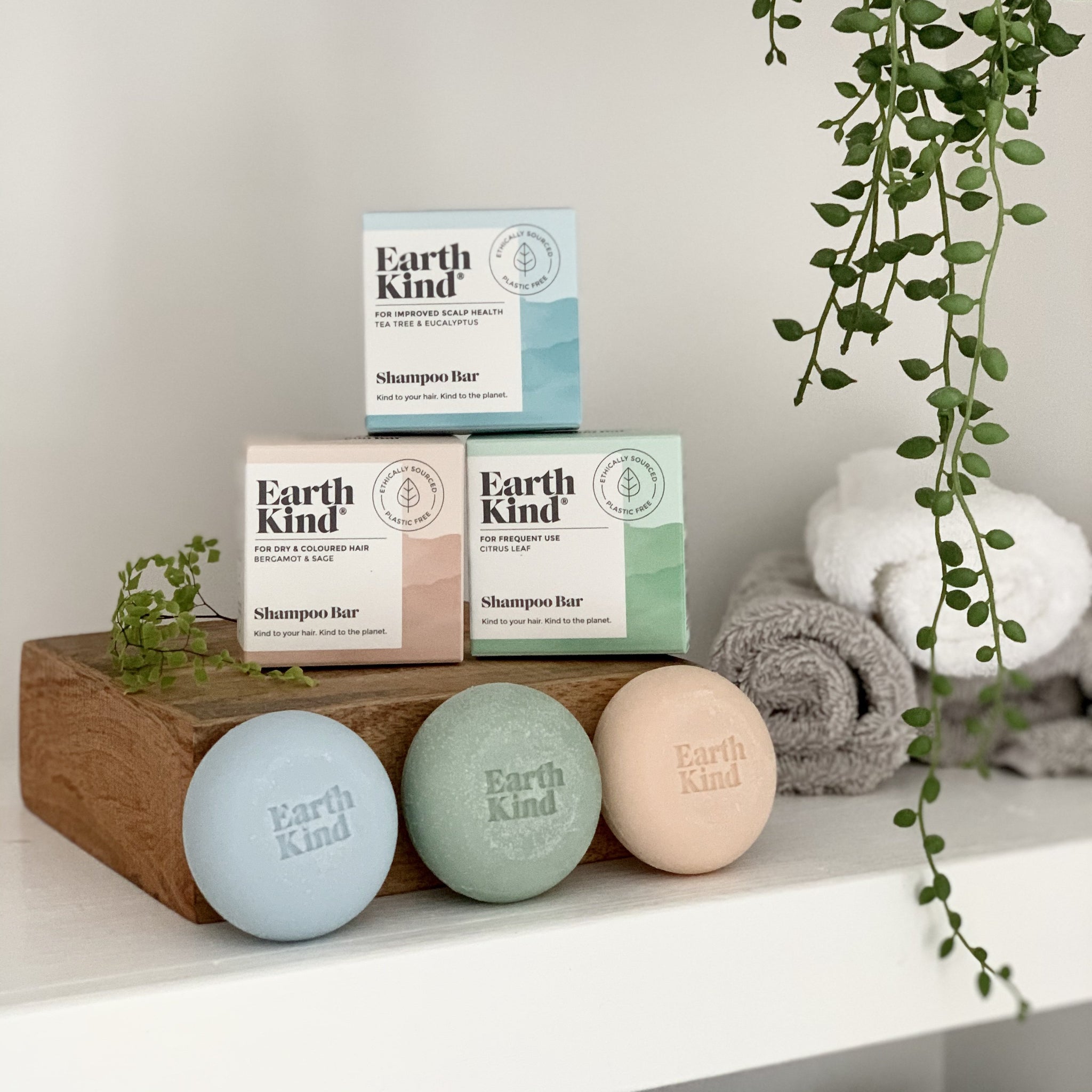 Earth Kind | Bergamot & Sage Shampoo Bar for Dry & Coloured Hair